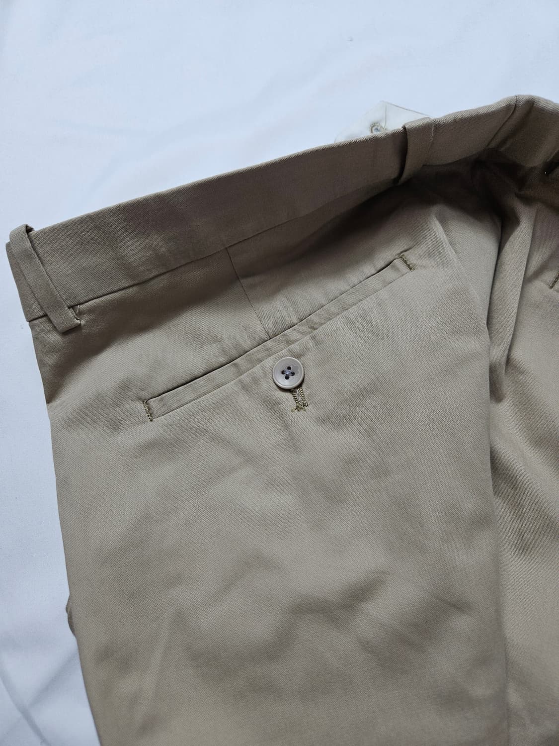 따어리 옴므 Theory 신형 베이지 슬랙스 팬츠 바지 코튼 34 정품 상품이미지4