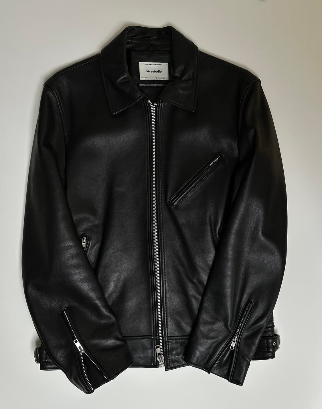 비바스튜디오 싱글 라이더 가죽 자켓 상품이미지2