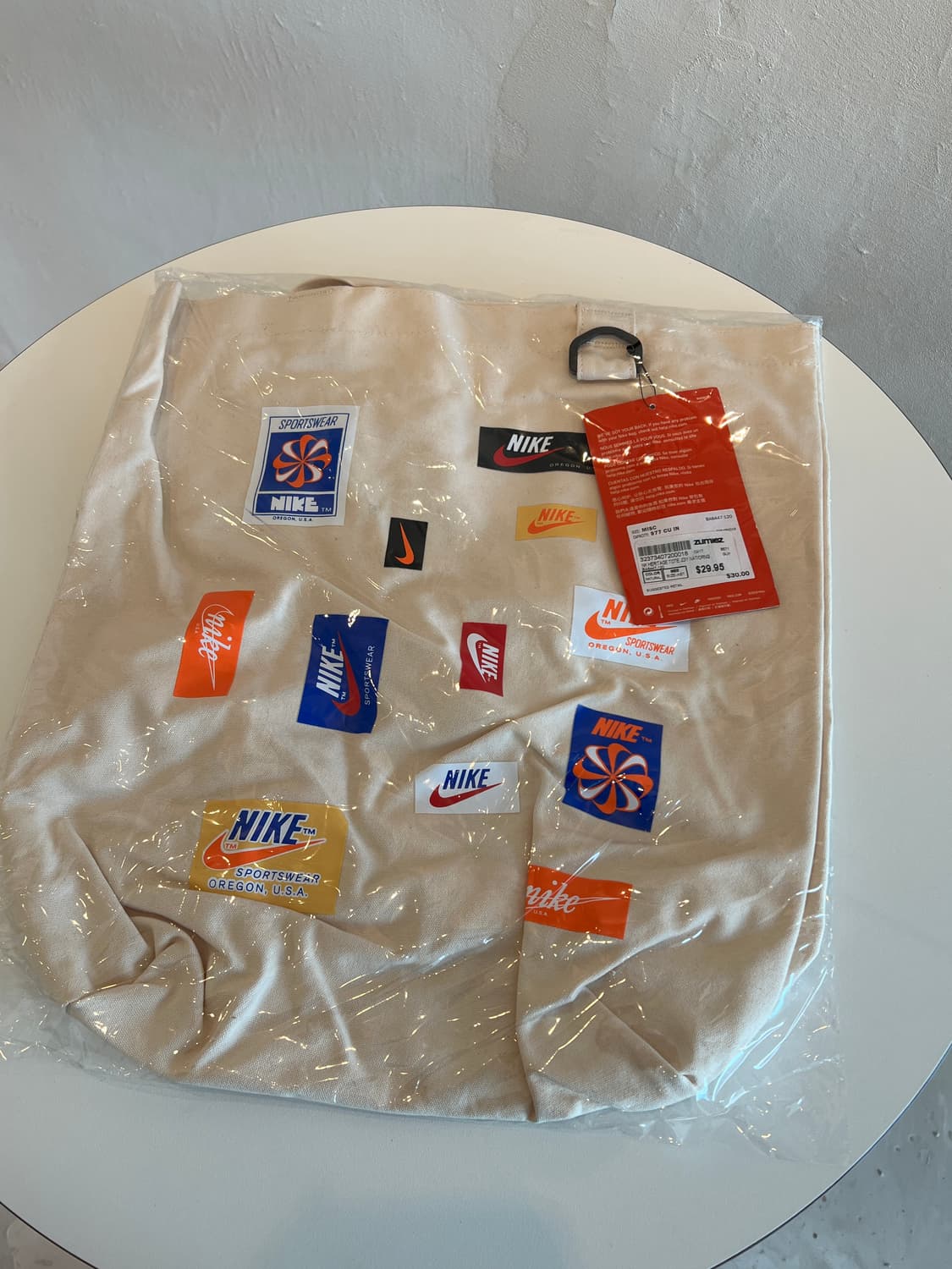 나이키 레트로 로고 일본판 캔버스 토트백 새제품입니다 상품이미지10