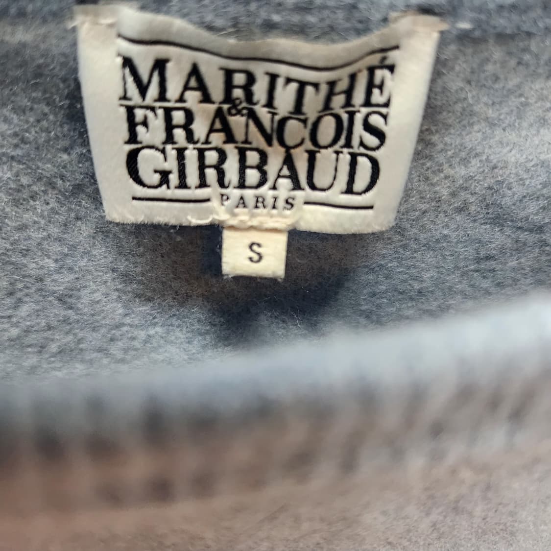 마리떼 빅로고 양모 크롭 니트 S(S)  상품이미지5