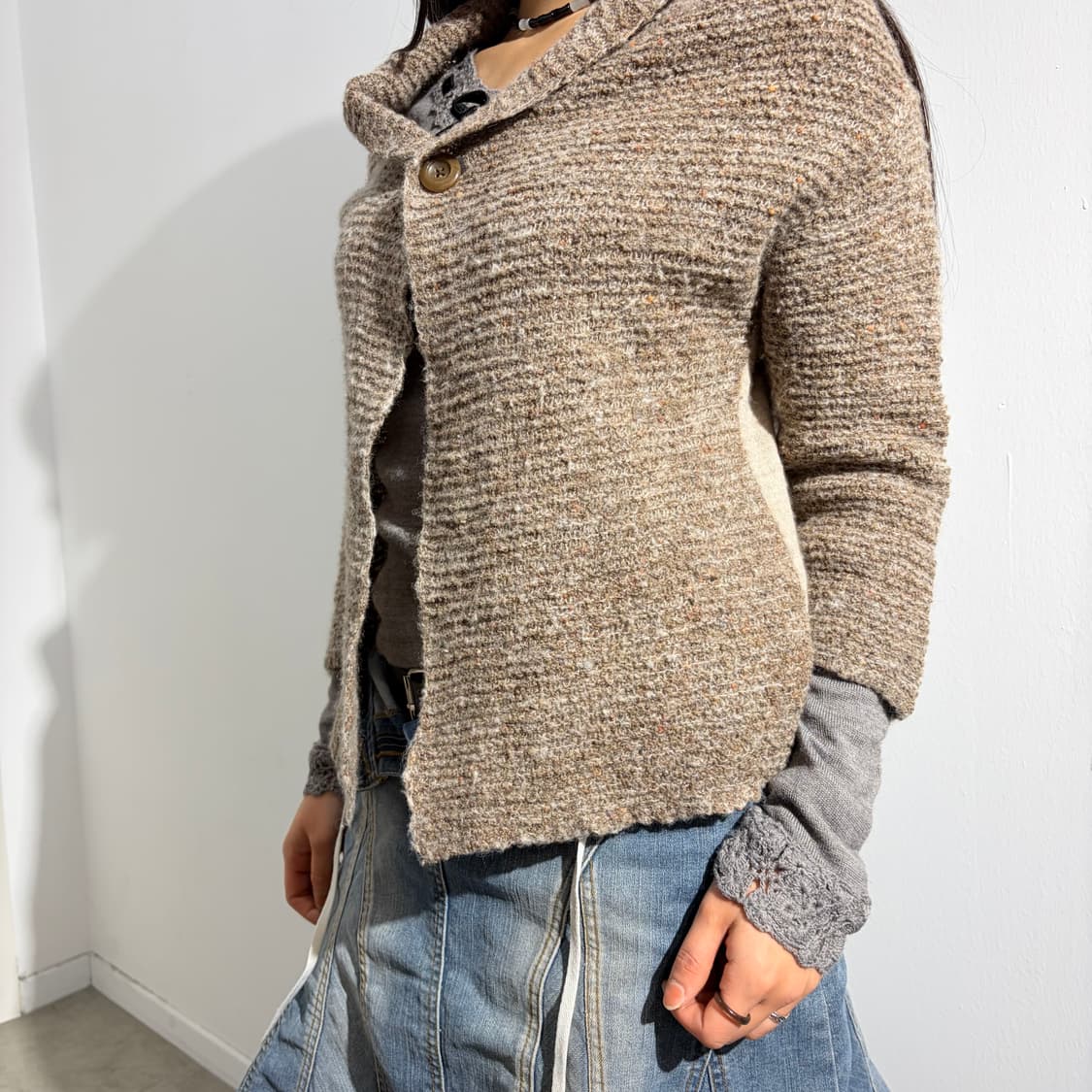 Plantation 이세이 미야케 니트 가디건 상품이미지3