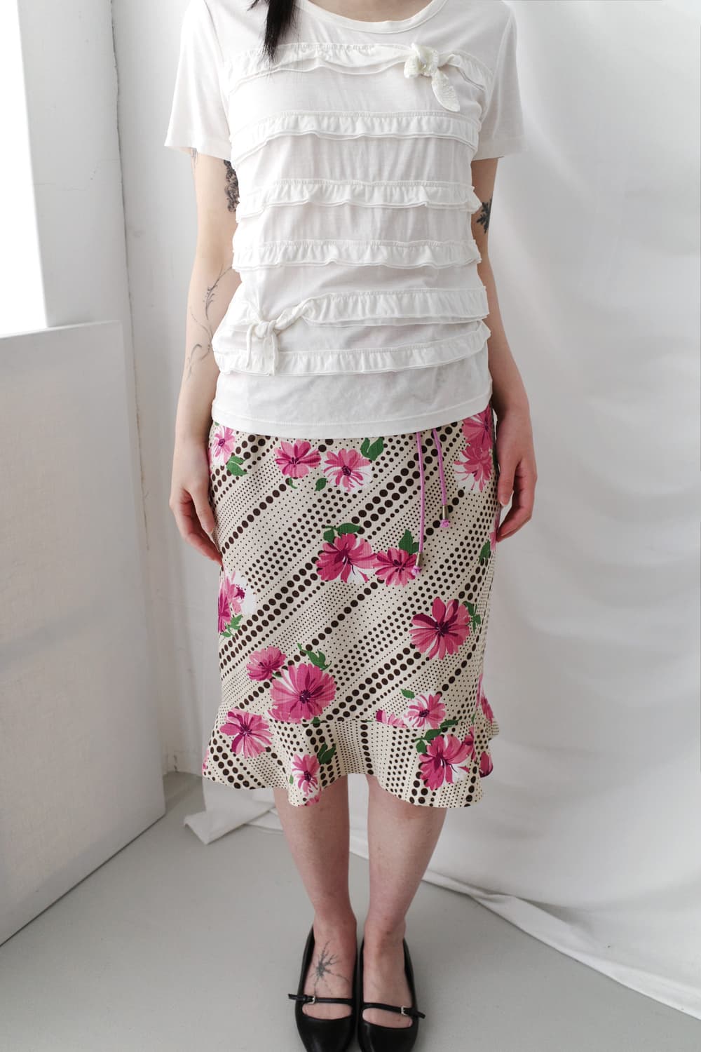 sonia rykiel) ribbon frill half T  상품이미지7