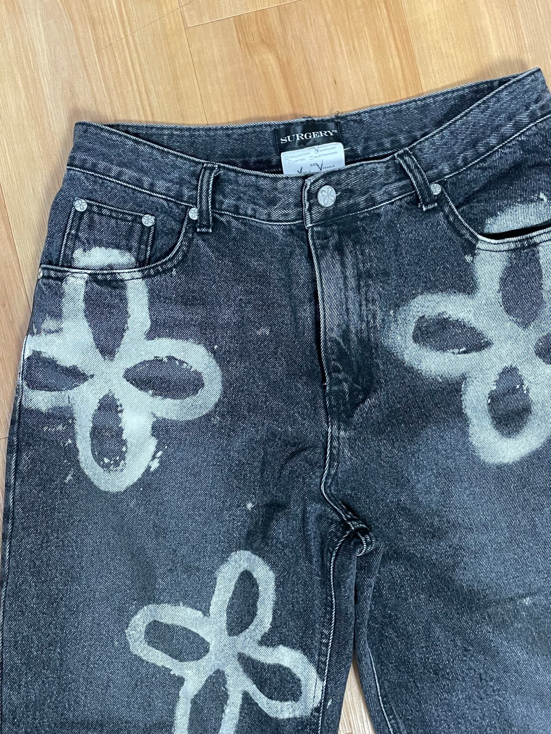 써저리 클로버 데님 흑청 L 상품이미지2