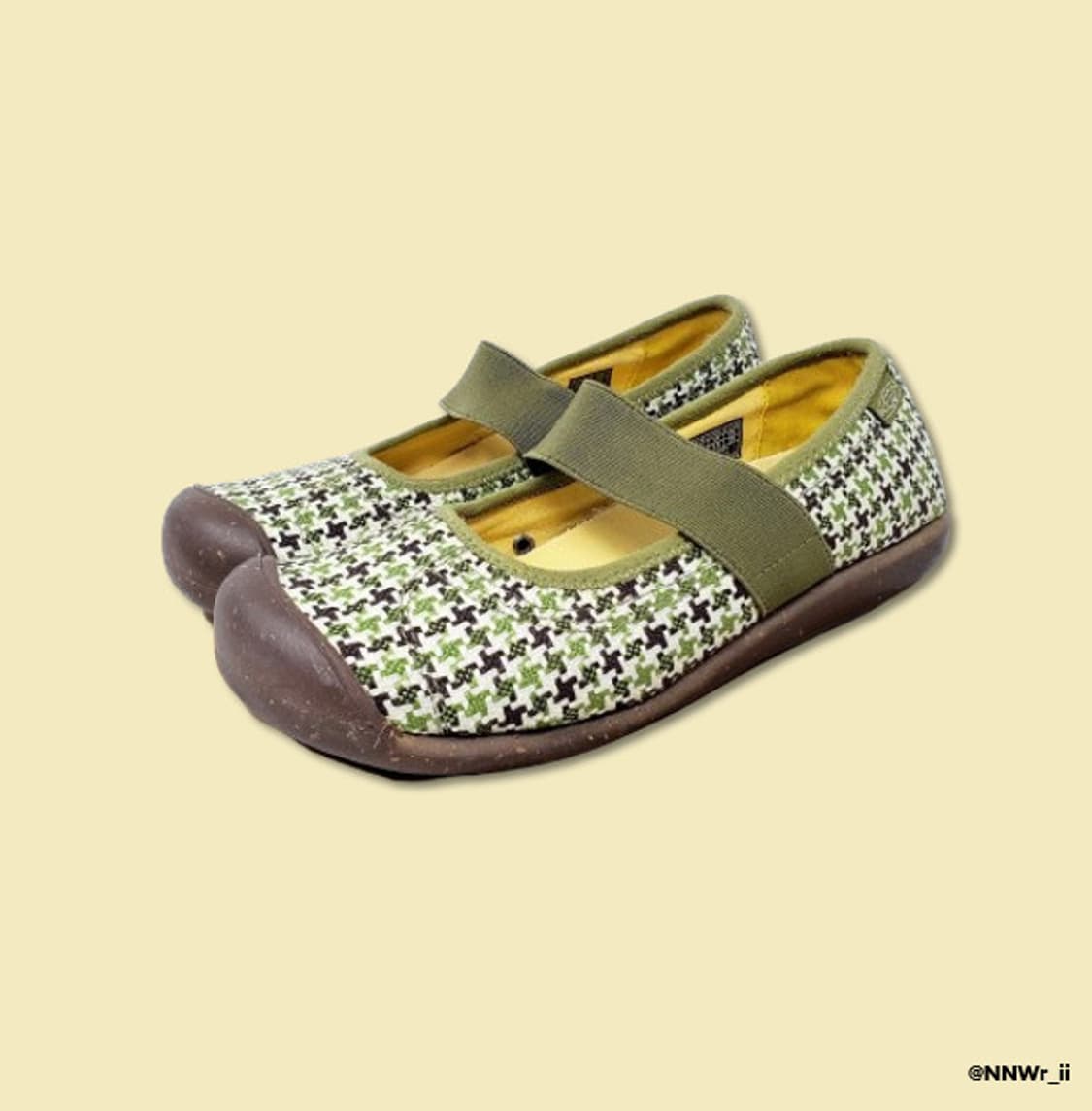 KEEN MARY JANE CHECK GREEN 상품이미지2