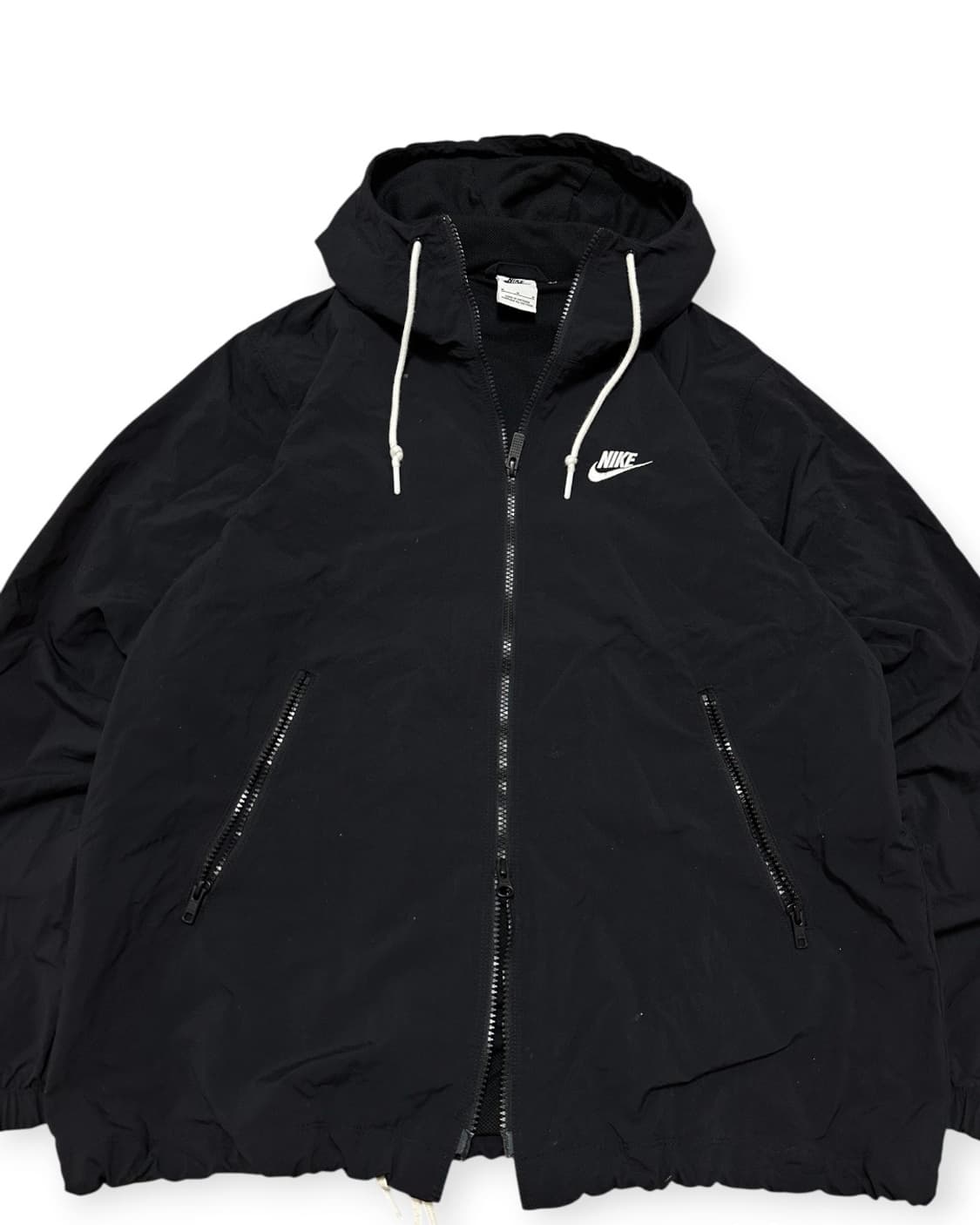 나이키 블랙 후드 투웨이 바람막이 상품이미지4