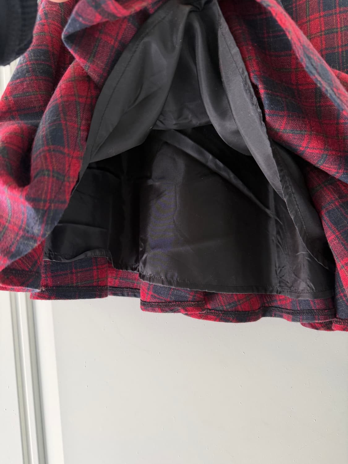 일본빈티지 타탄체크 플레어 스커트 상품이미지9