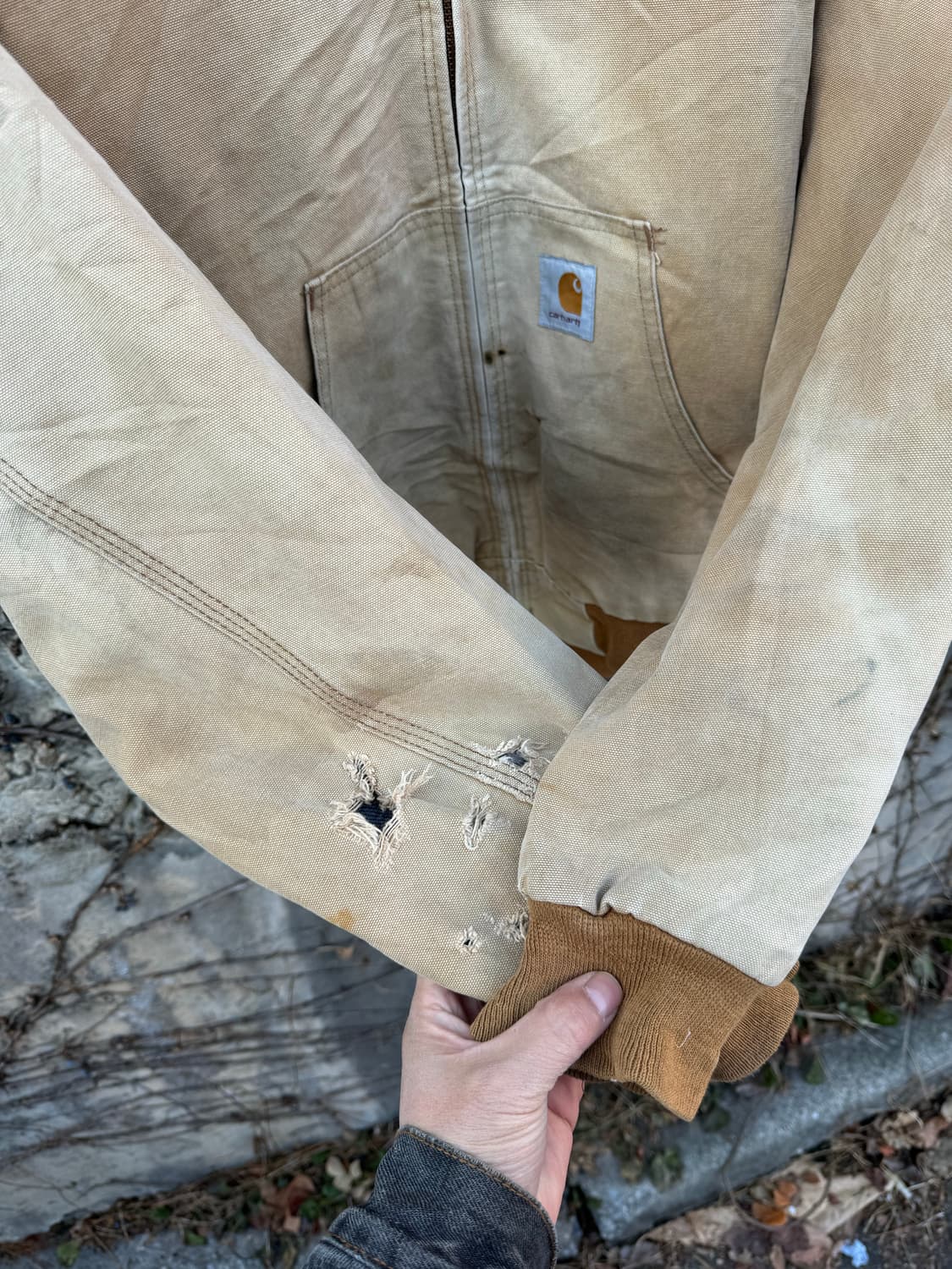 90s 칼하트 빈티지 jf1006 하드페이딩 덕 액티브 후드 자켓 상품이미지6