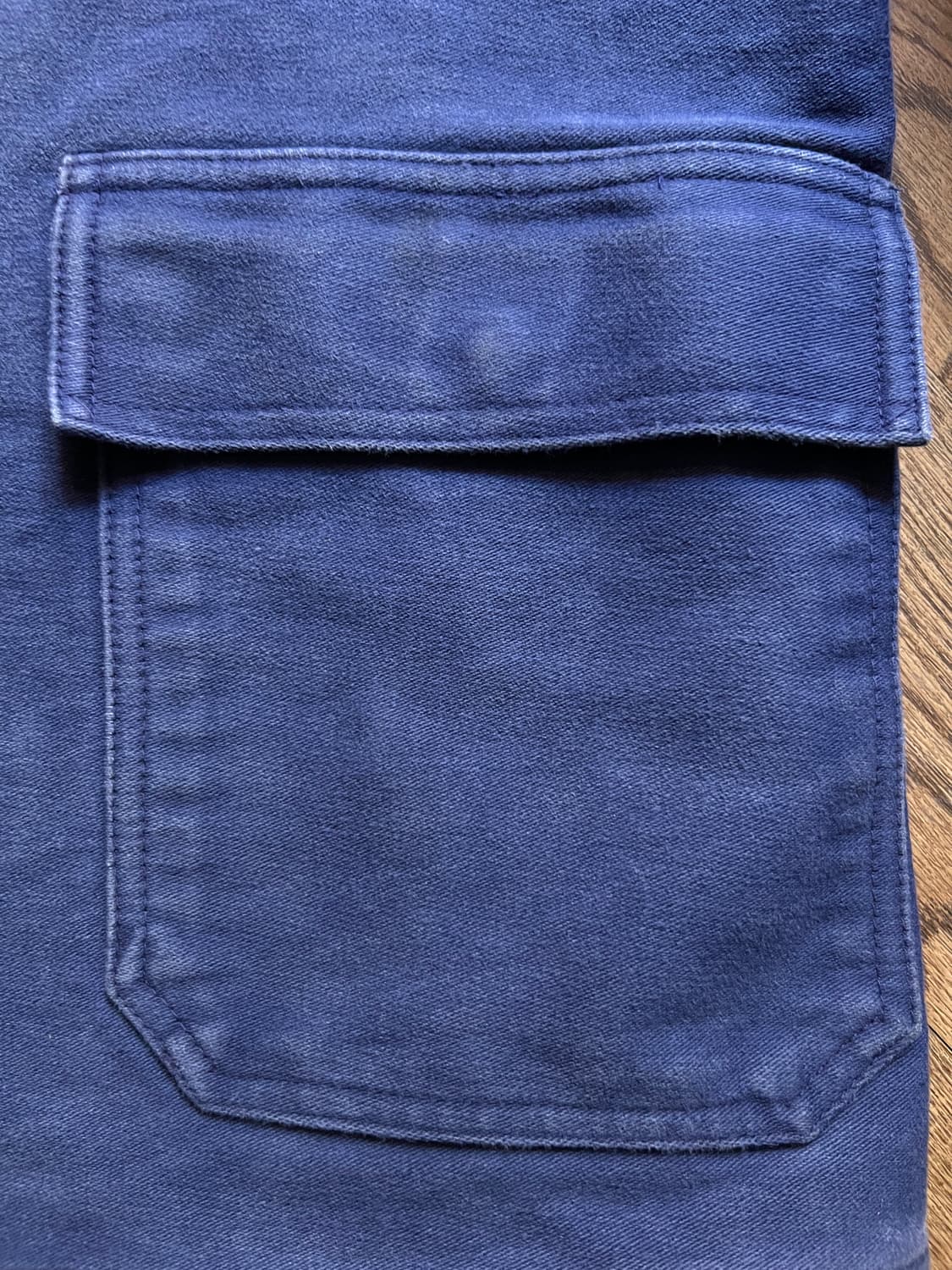 [XL]90's ROFA사 빈티지 워싱 몰스킨 프렌치 워크 자켓 상품이미지5