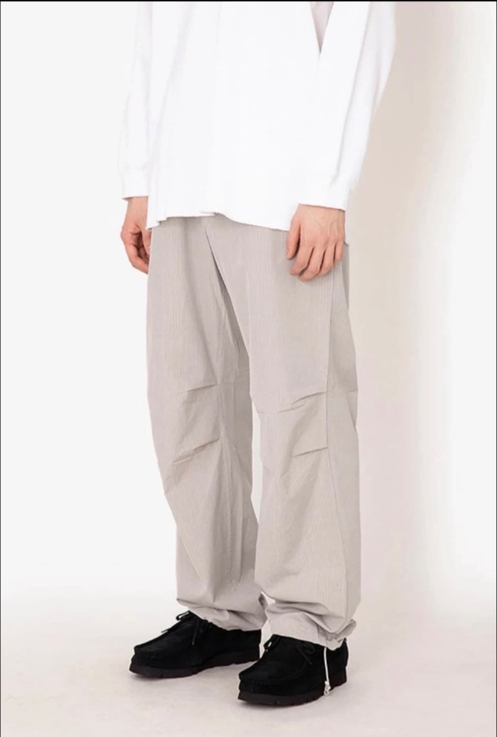 AURALEE 오라리 워시드 핀스 립스 탑 샴브레이 필드 팬츠 WASHE 상품이미지1