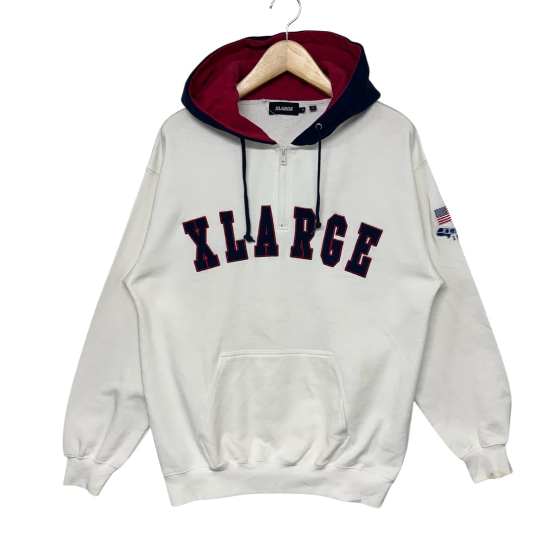 엑스라지 아치로고 반집업 후드 상품이미지1