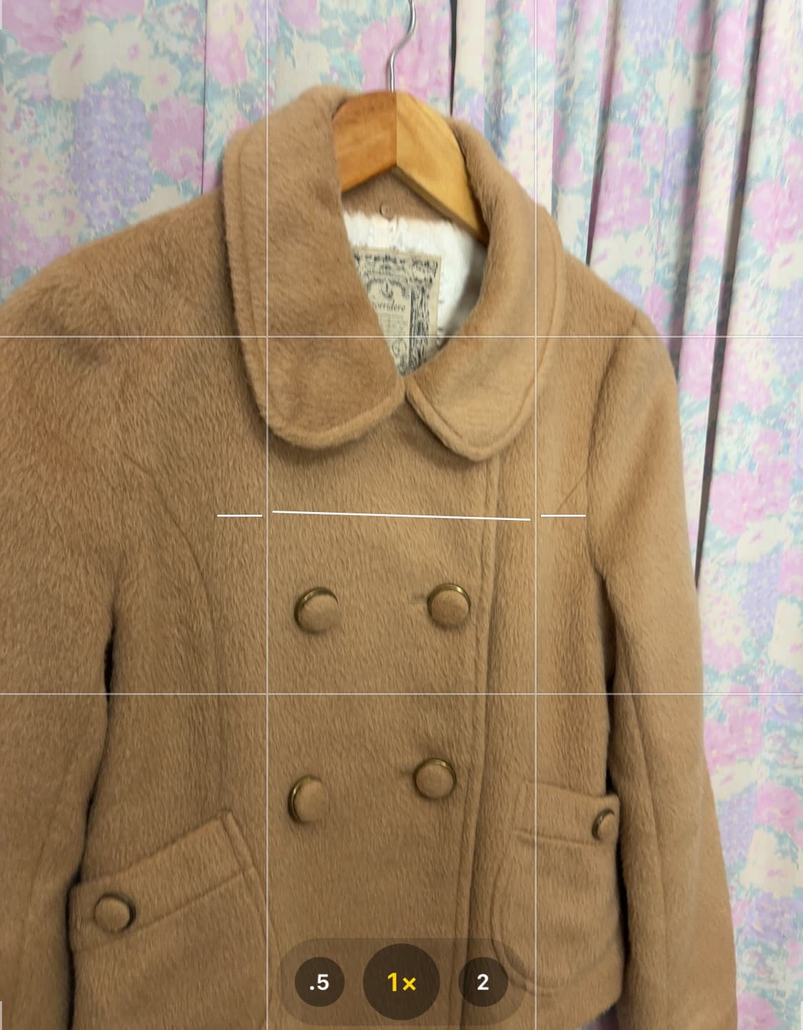 카멜 둥근 카라 숏 코트 상품이미지10