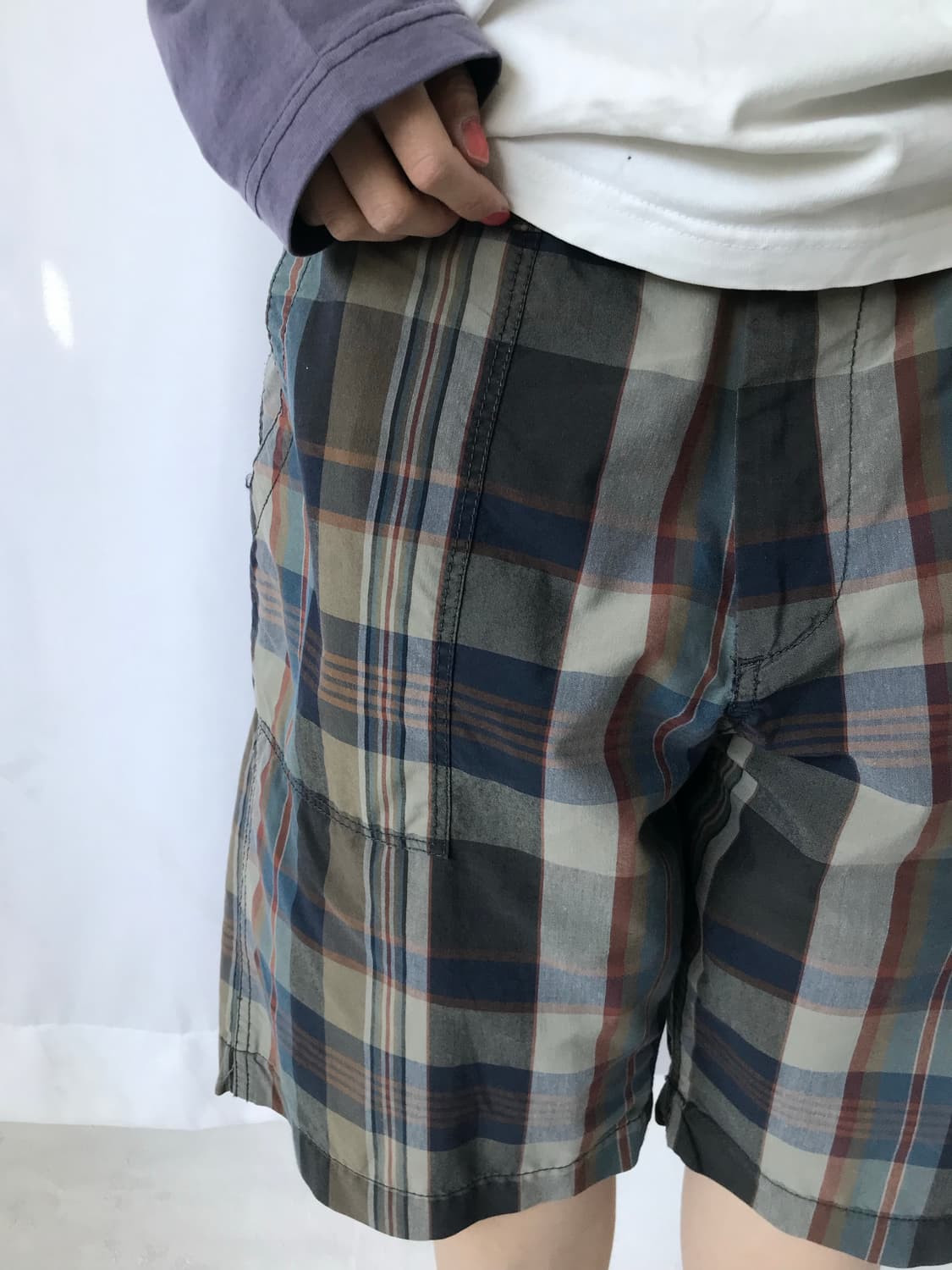 Gap 체크 반바지 상품이미지2