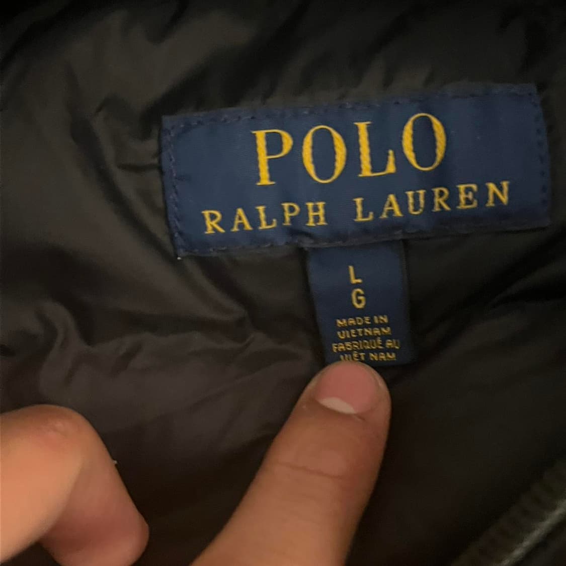 폴로 랄프 로렌 패커블 퀼팅 경량패딩 블랙 상품이미지3