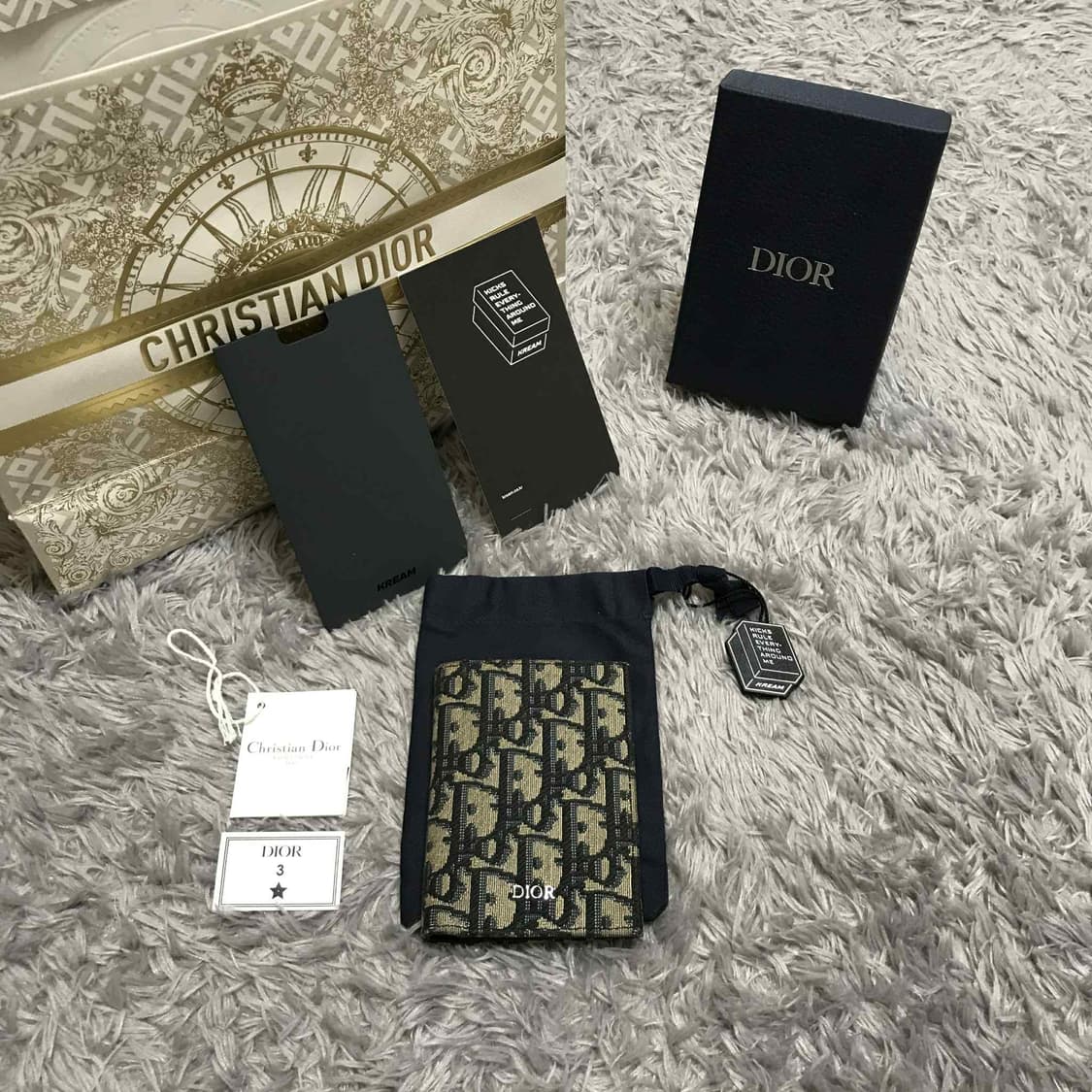 {클로젯}[크림 풀구성]디올 오블리크 오거나이저 카드지갑 상품이미지1