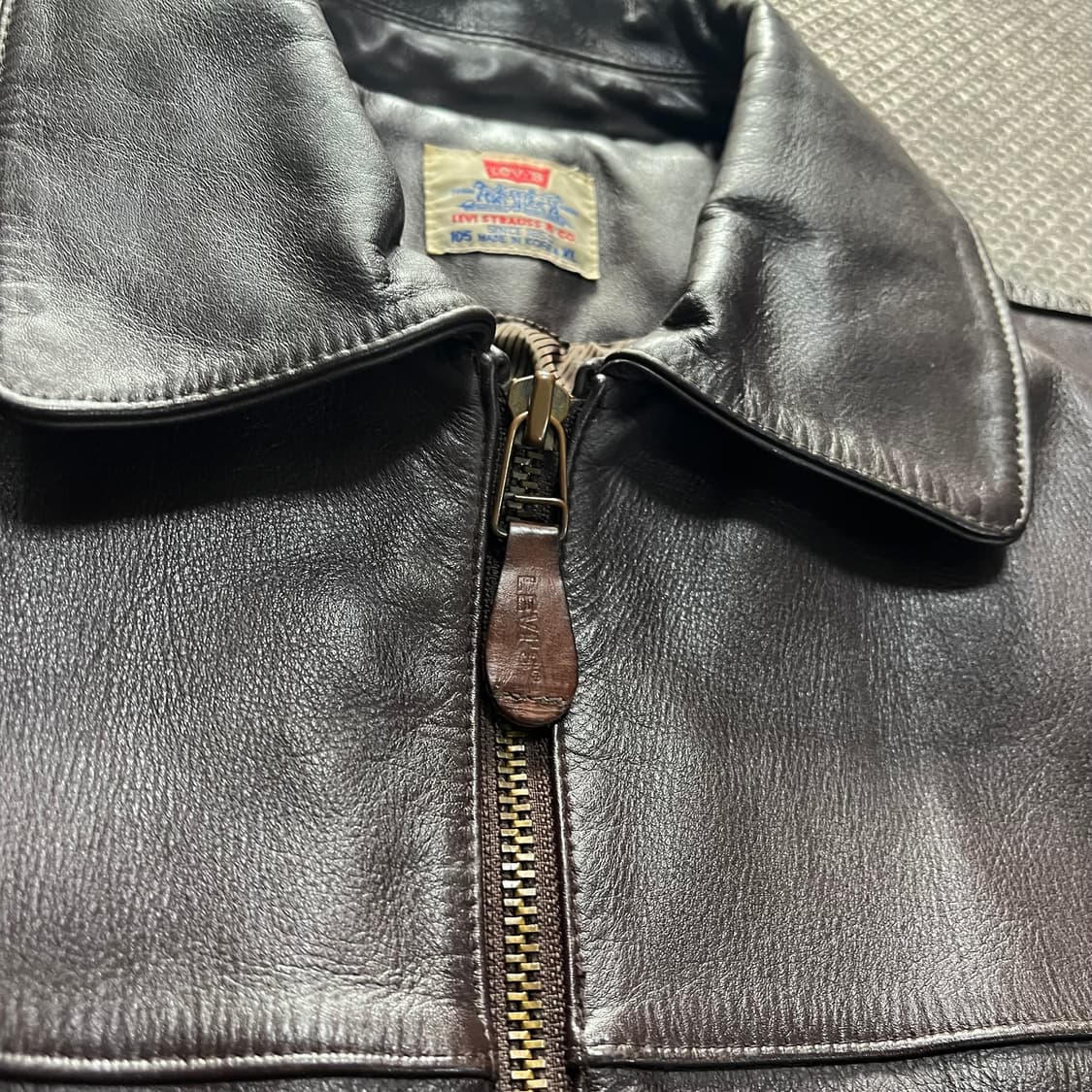 90s vintage levis 소가죽 자켓  상품이미지2