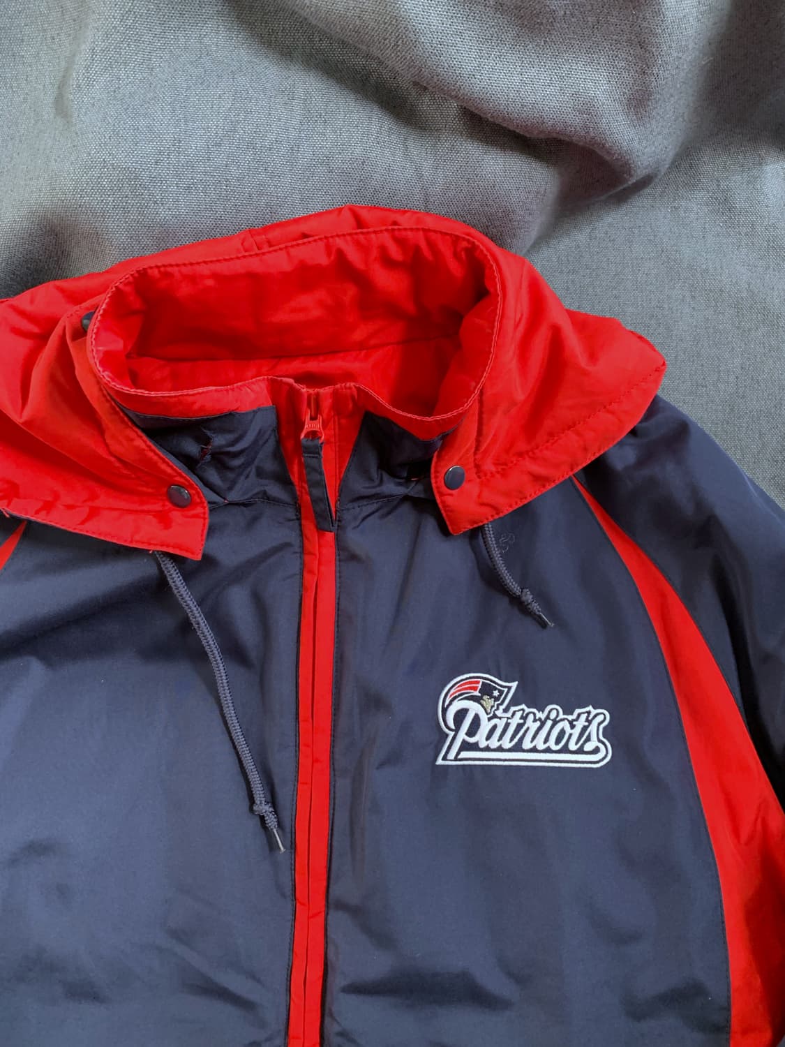 리복 NFL 뉴잉글랜드 패츠 빅로고점퍼 사이즈 105 상품이미지2