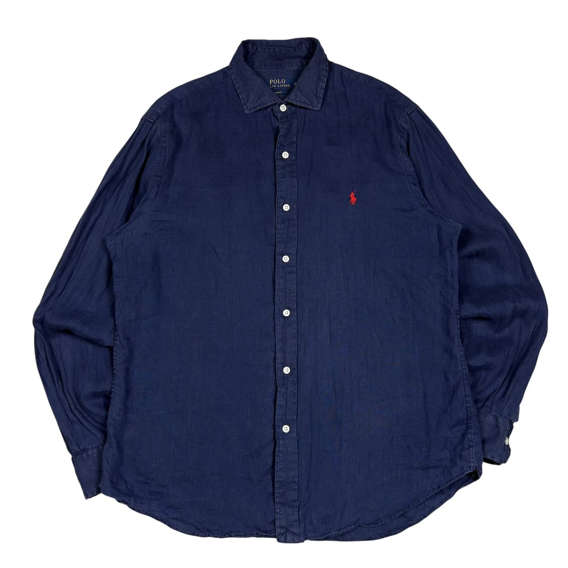 폴로 랄프로렌 네이비 린넨 셔츠 상품이미지1