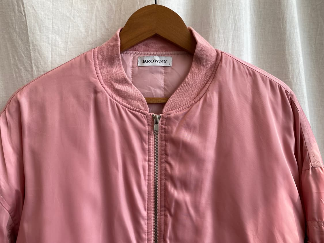BROWNY 핑크 MA--1 자켓(F) 상품이미지4