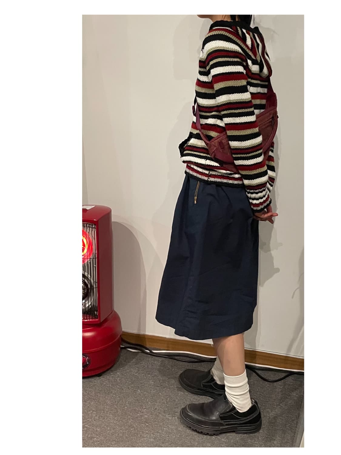 Stripe hood knit 상품이미지4