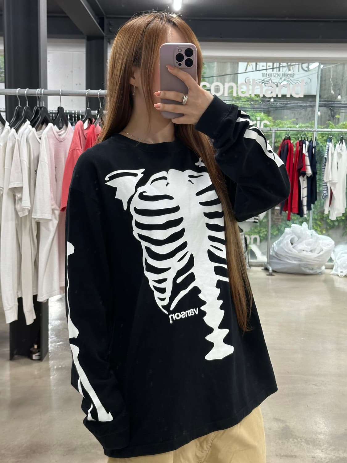 벤슨 본 스켈레톤 롱슬리브 매트블랙 상품이미지3
