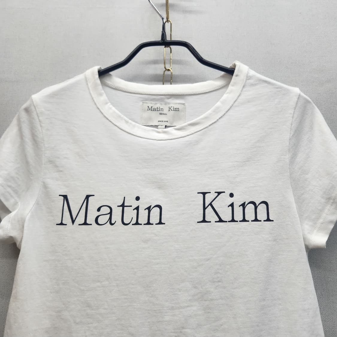 마뗑킴 빅로고 크롭 반팔티 S(S) 상품이미지2