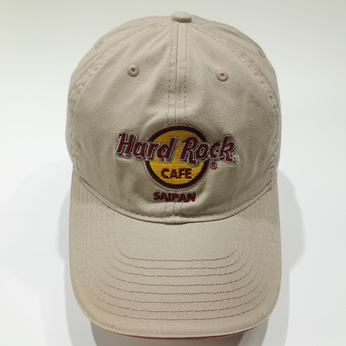 CL918 하드락카페 90s 사이판 베이지 볼캡 모자 상품이미지3