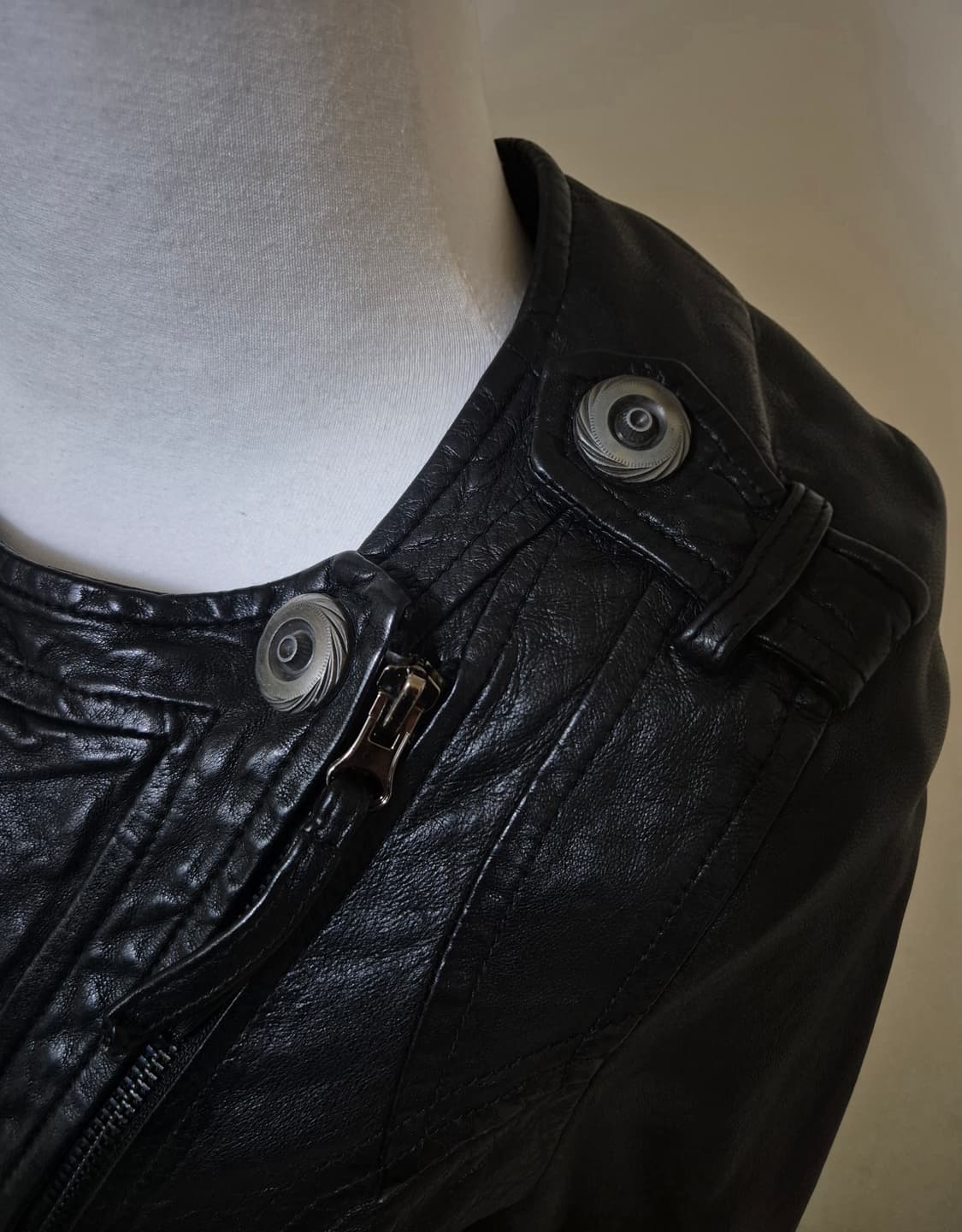 펑크 락시크 빈티지 리얼레더 자켓 상품이미지2