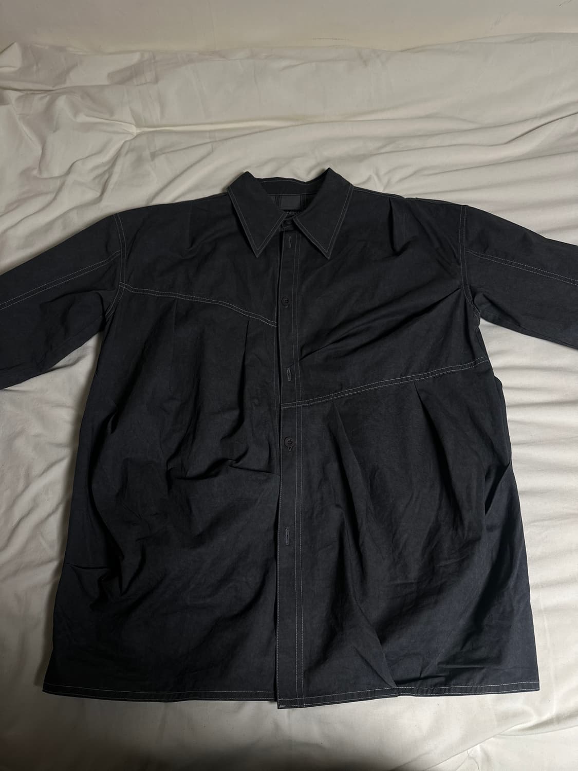 앤더슨벨 엘리스 다이드 코튼 셔츠 상품이미지2