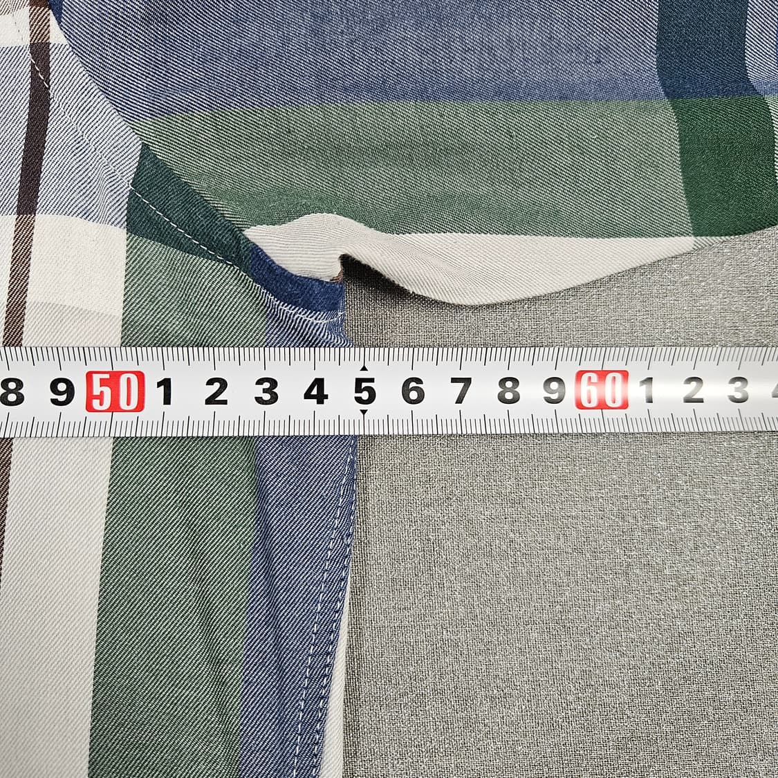 100 닥스 체크셔츠 블루 카키 상품이미지5