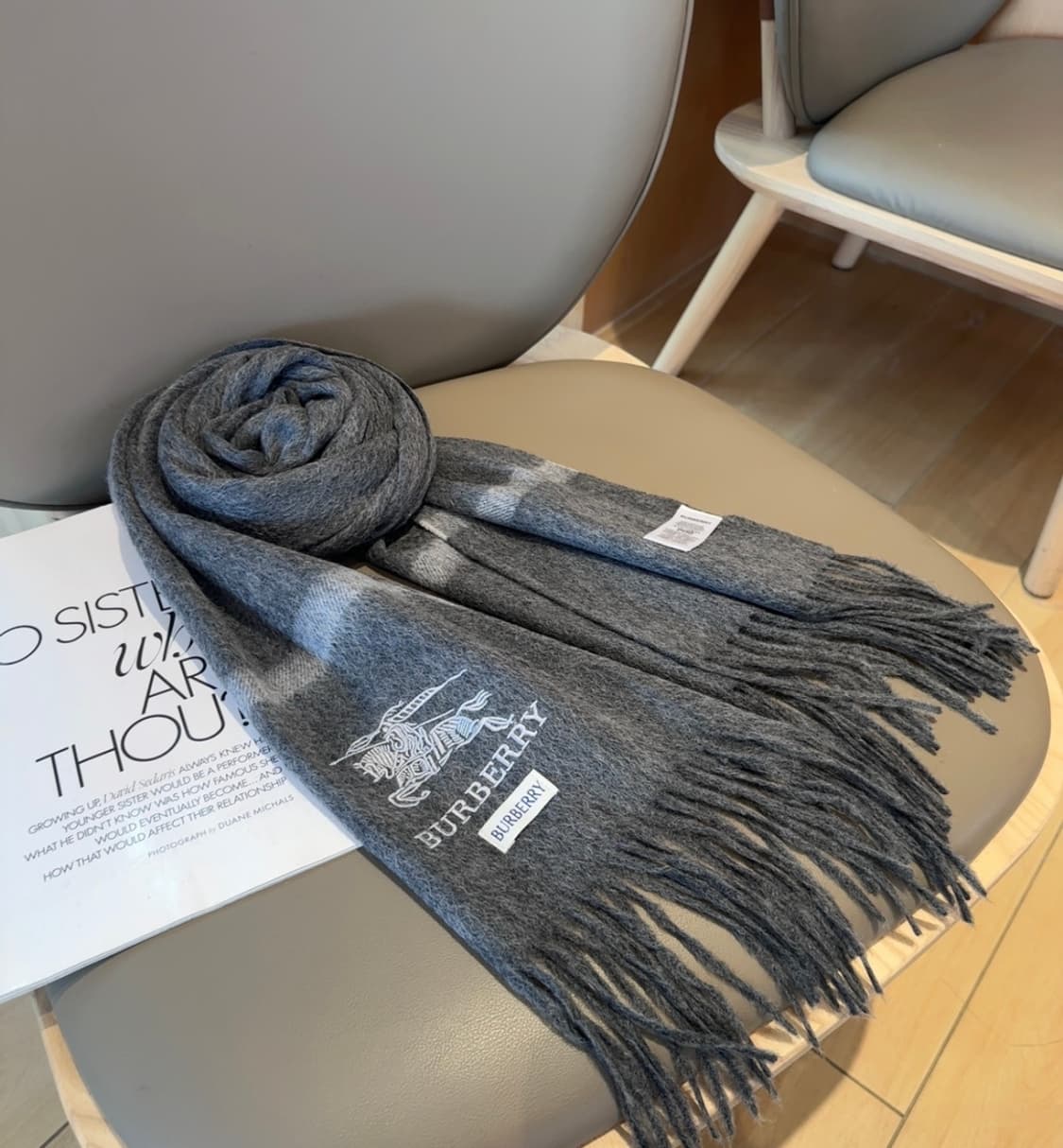 버버리 리버서블 스카프 100% 램스울
 상품이미지5