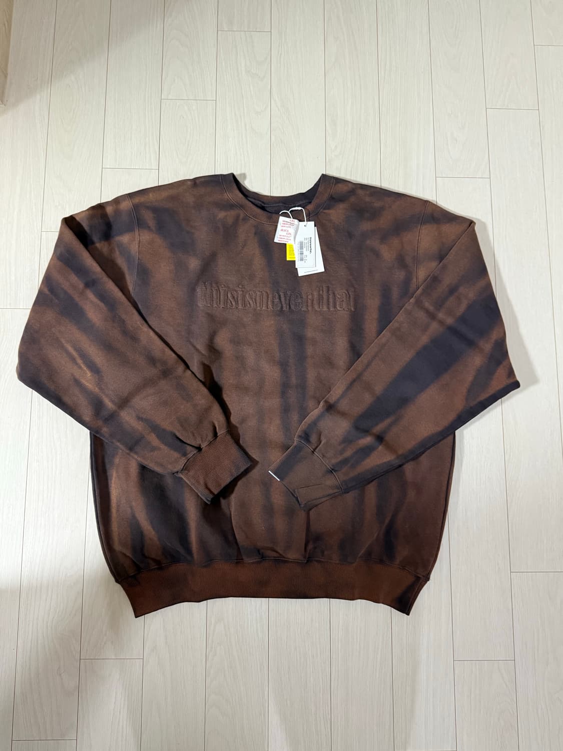 디스이즈네버댓 맨투맨 XL새상품 상품이미지1