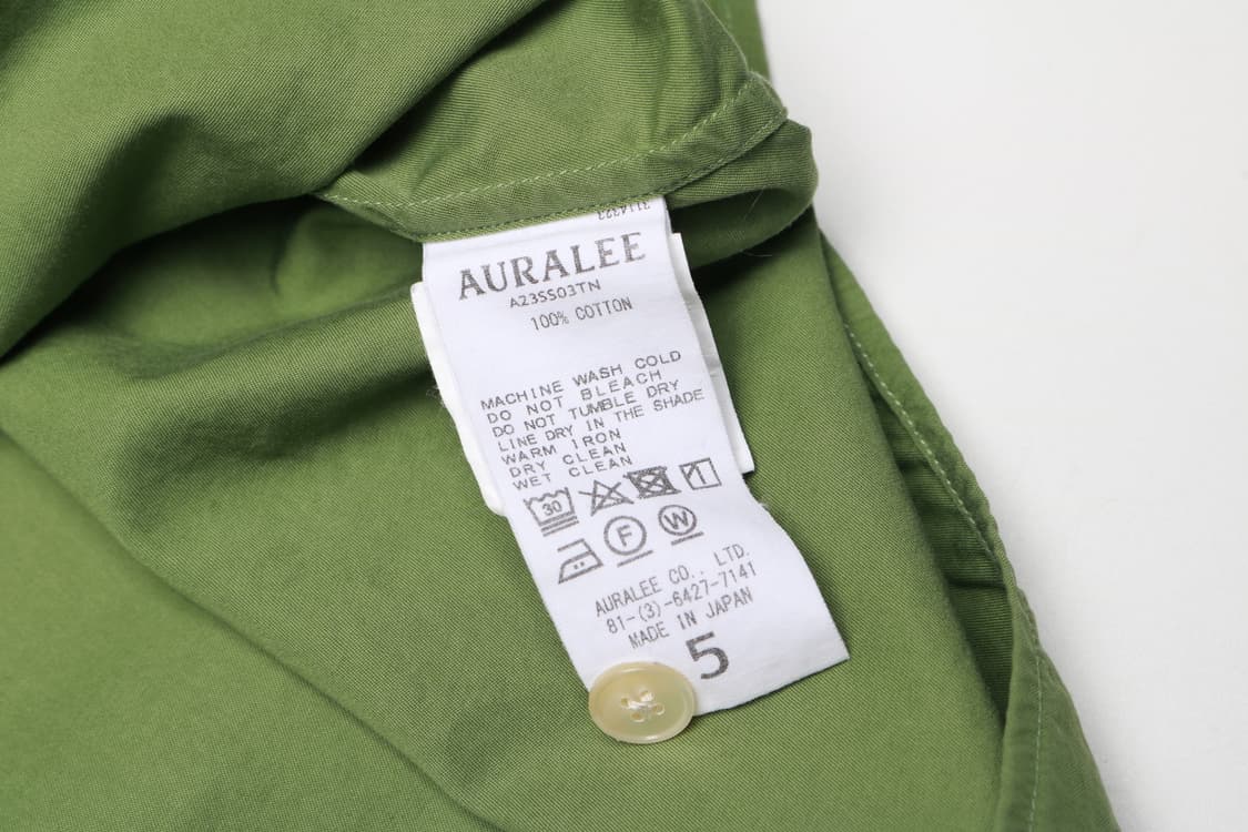 [5] 23ss 오라리 핀스 트윌 반팔셔츠 상품이미지3