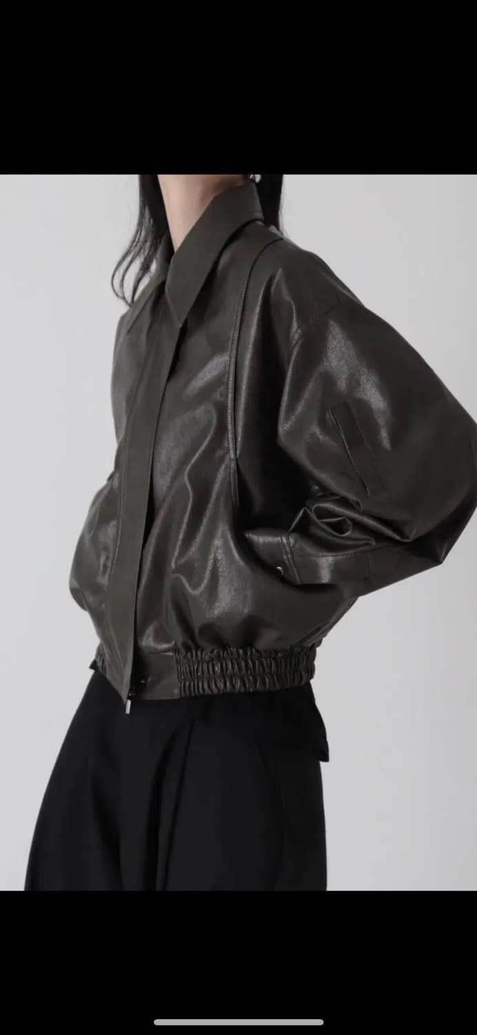 트리밍버드 레더블루종 자켓 상품이미지1