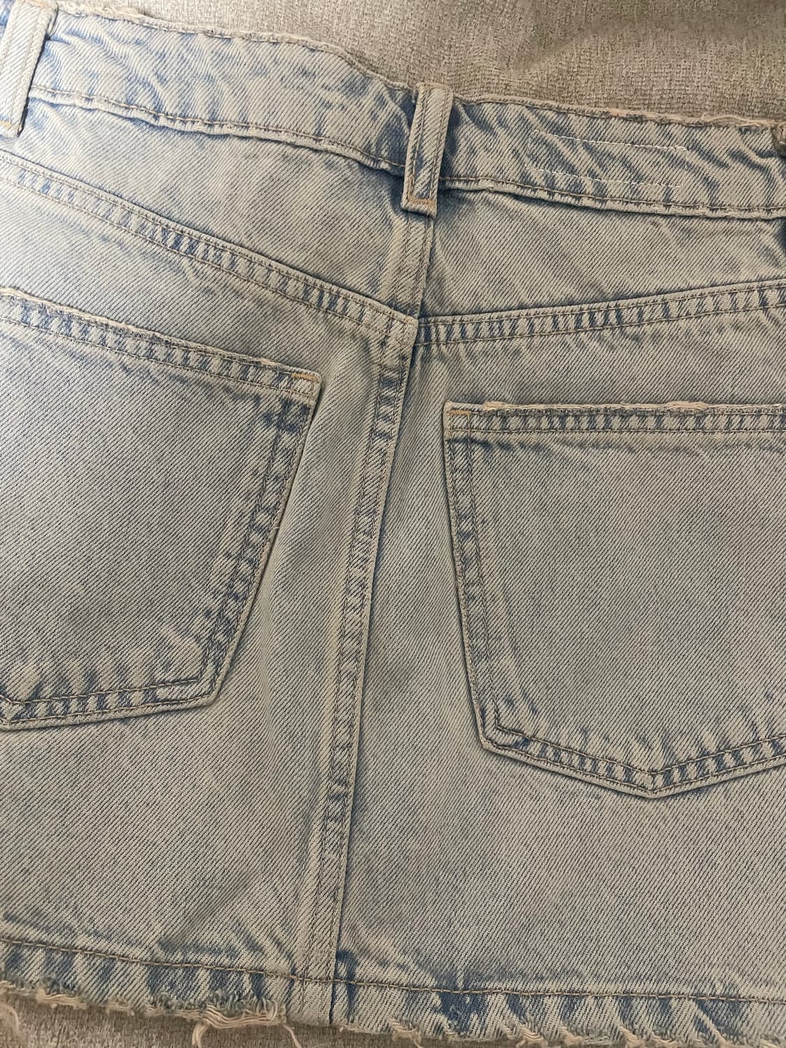 자라 TRF 데님 미니 스커트 상품이미지3