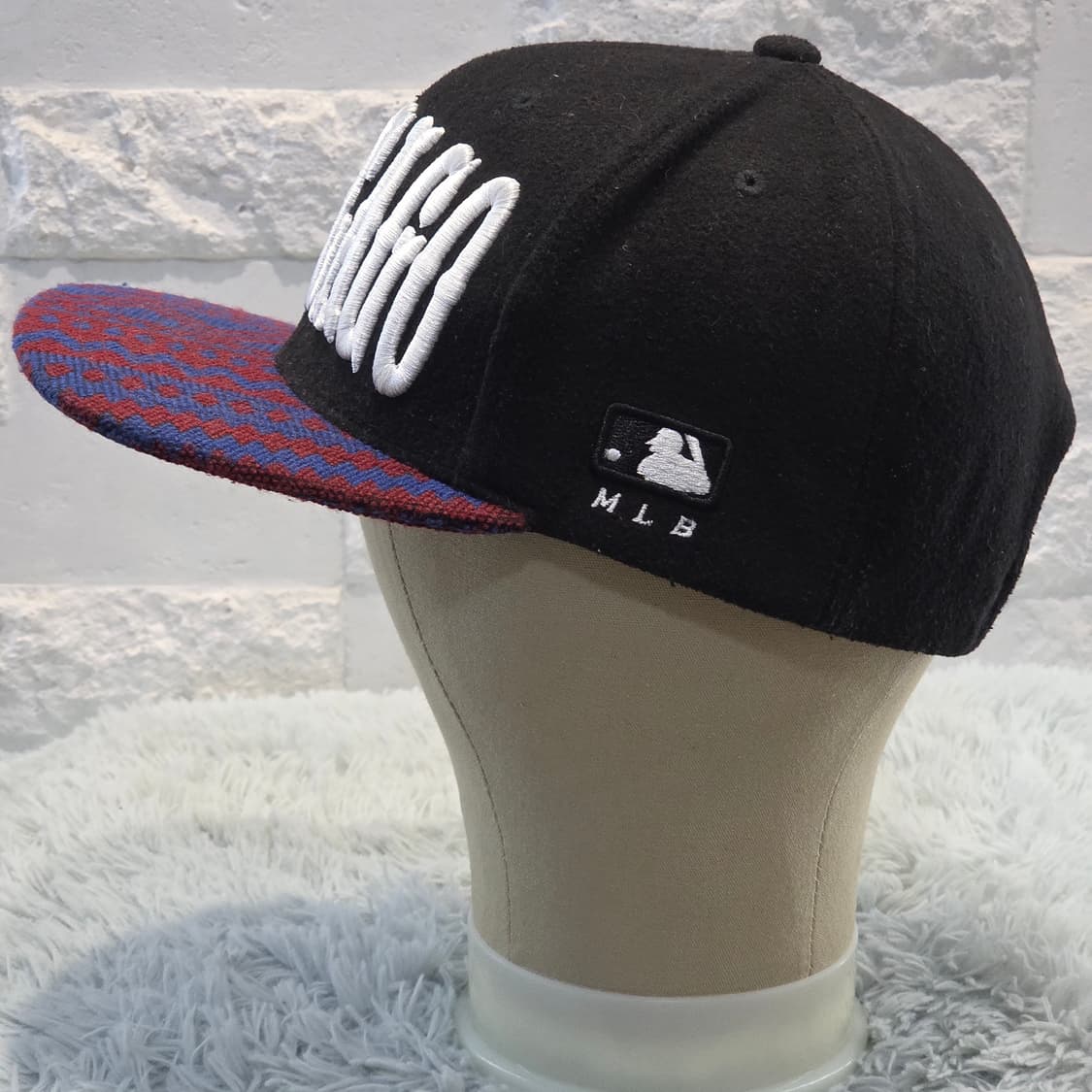 p8-3:MLB 시카고 자수 패턴챙 스냅백Free (약 57-59 cm) 상품이미지3