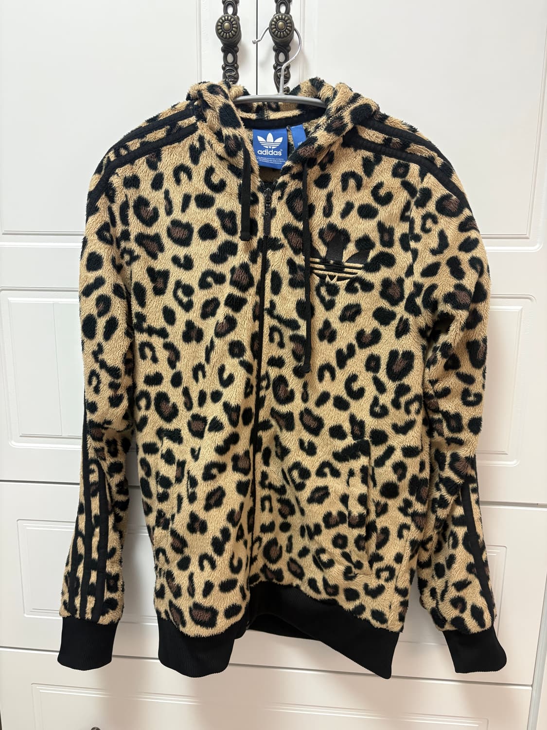 아디다스 갸루 레오파드 호피 쉐르파 후드집업 져지 85 상품이미지1