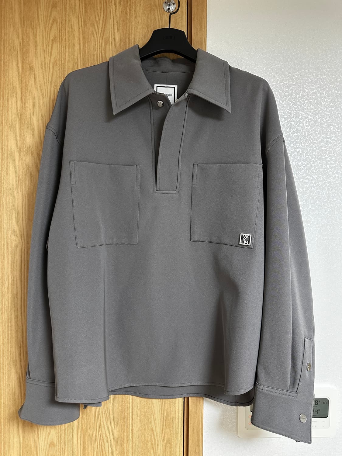 (50) 23SS 우영미 더블 포켓 폴로 티셔츠 - 그레이 상품이미지3