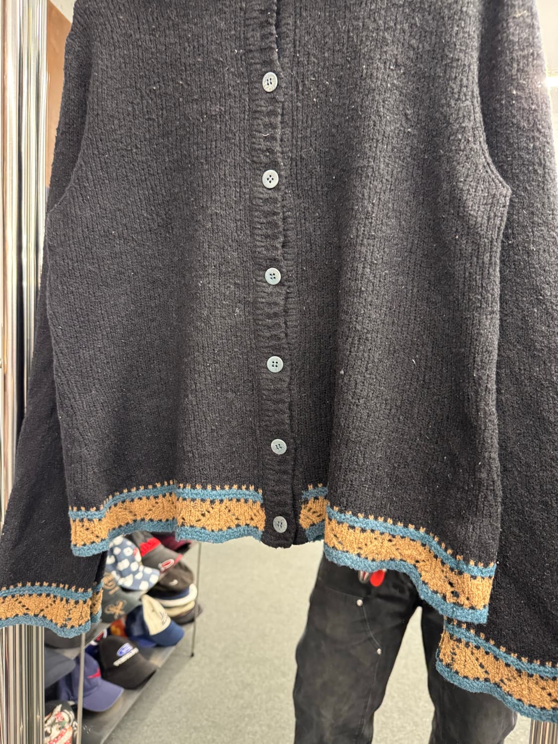 Monegal 빈티지 우먼스 카라 가디건 상품이미지2