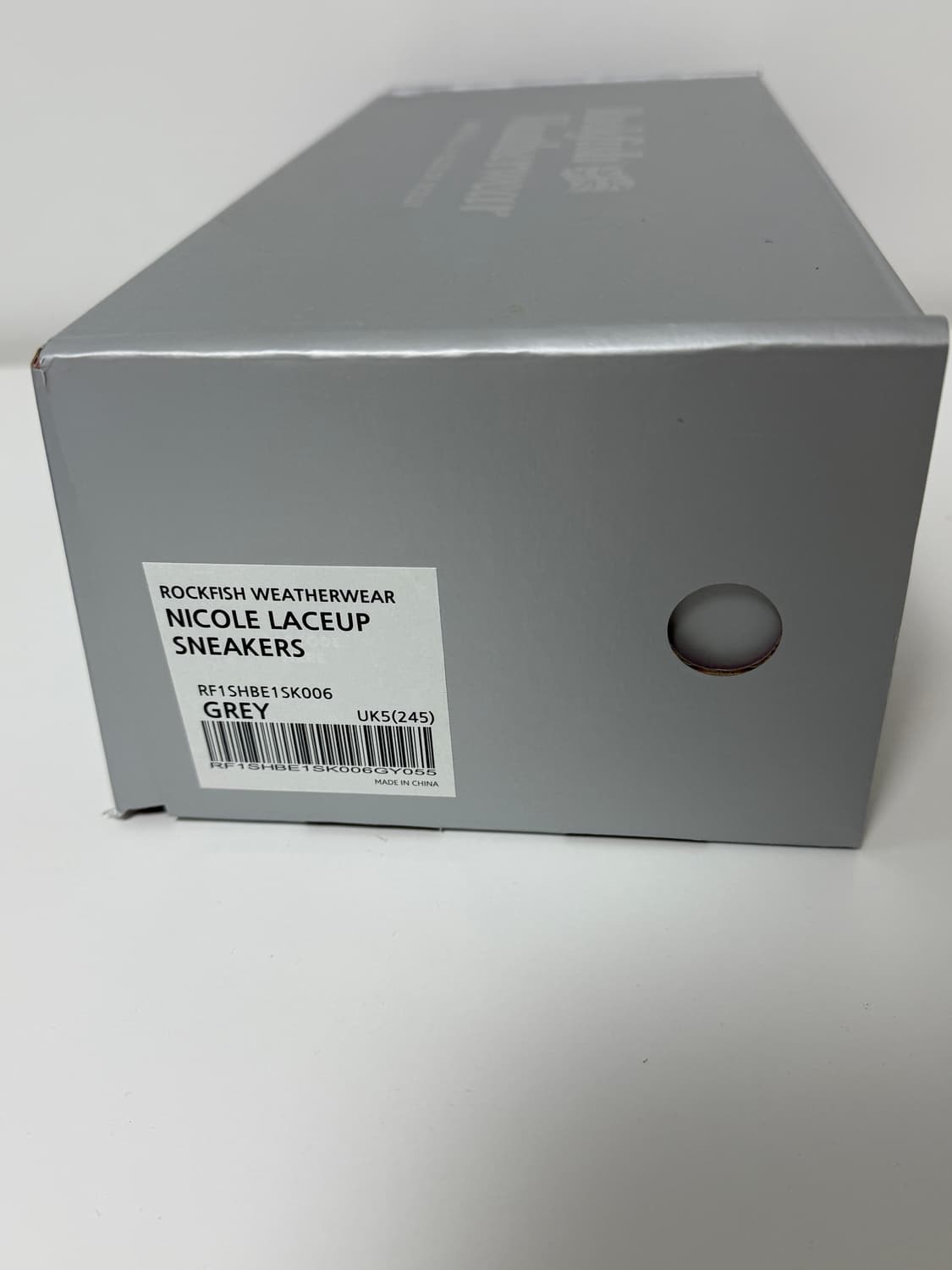 락피쉬웨더웨어 니콜 레이스업 스니커즈 (그레이, 245) 상품이미지6