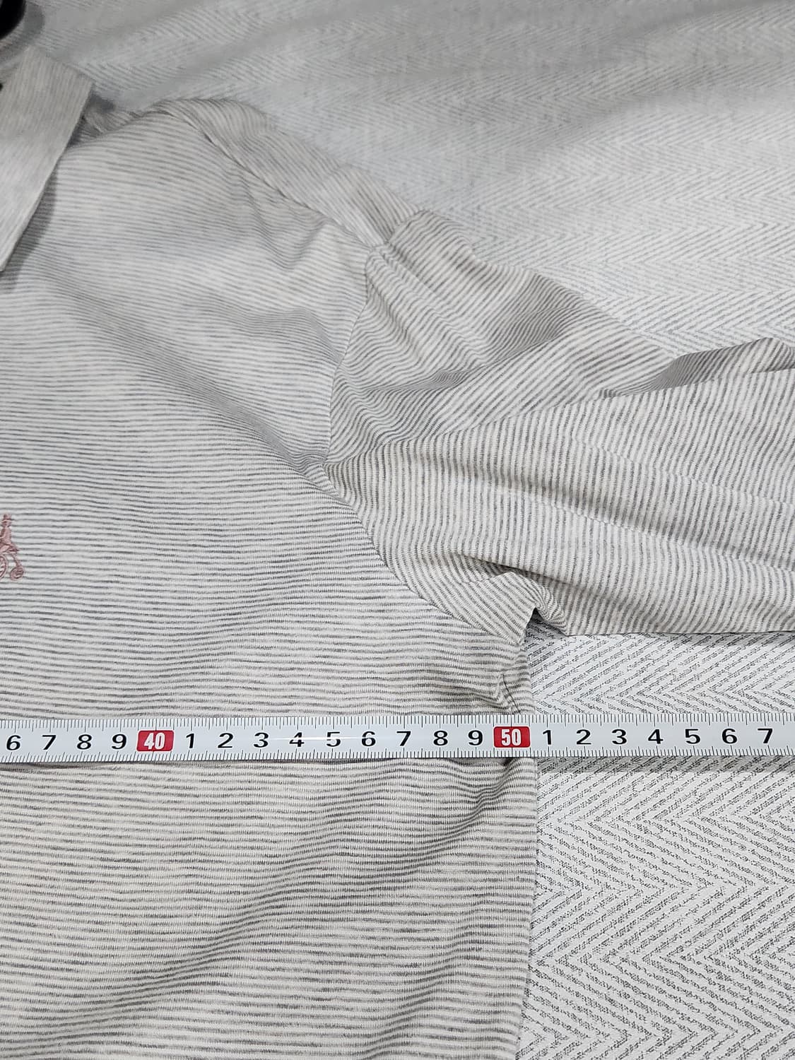 [95] 빈폴 골프 스트라이프 긴팔 카라티 그레이 남성 M 95사이즈 상품이미지5