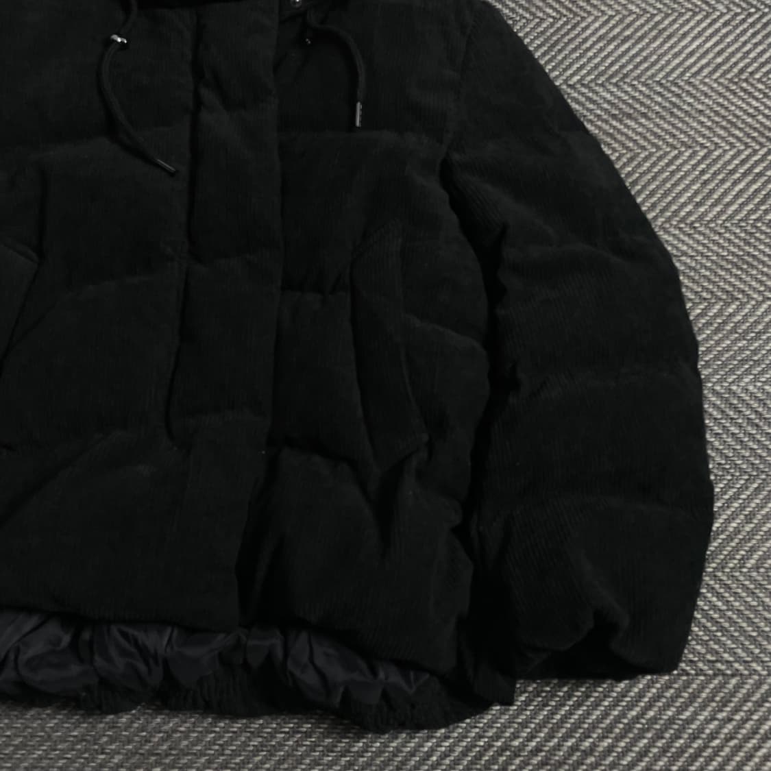 나인식스뉴욕 코듀로이 블랙 패딩 점퍼 y 3724 상품이미지3