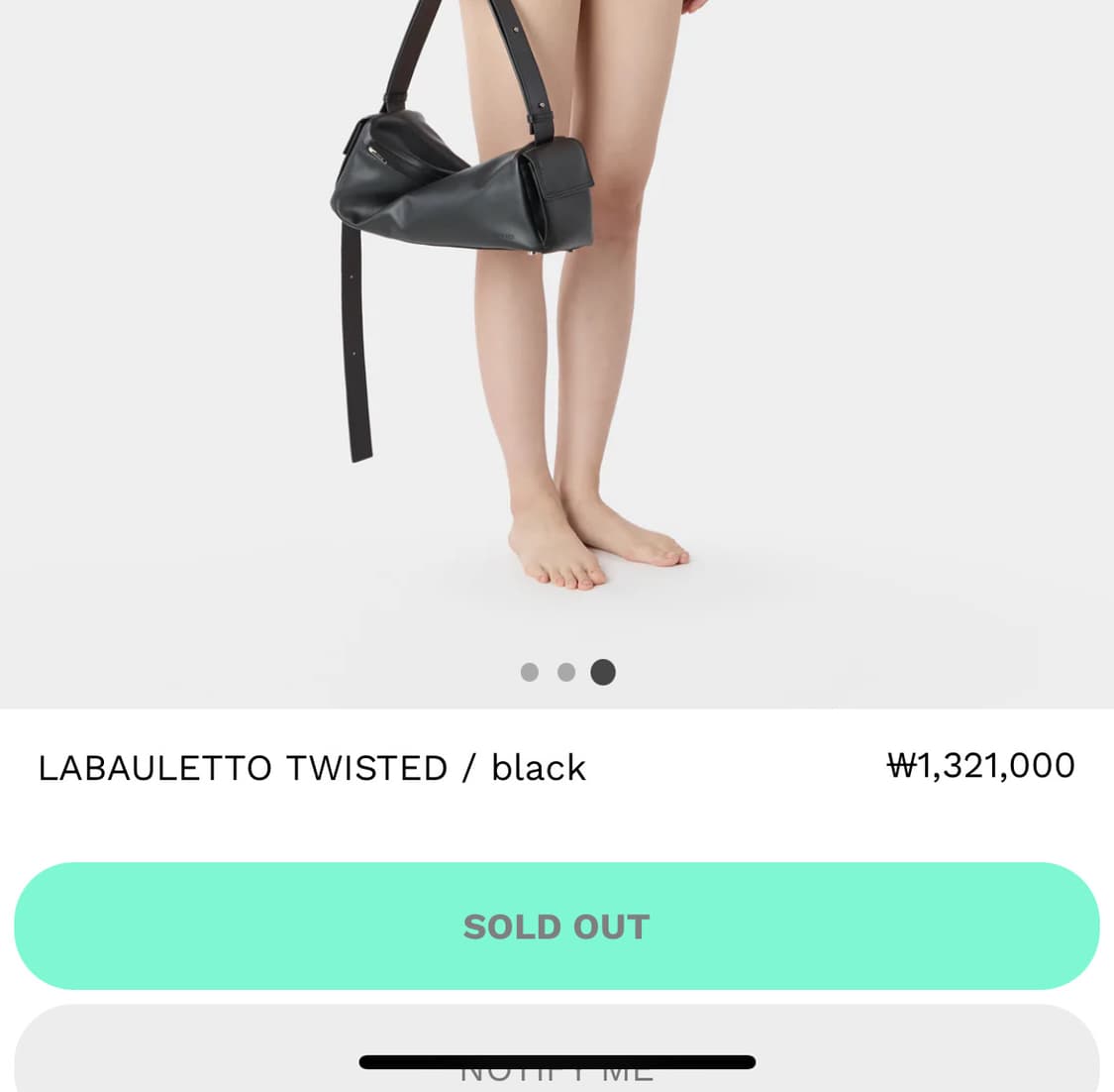 SUNNEI LABAULETTO TWISTED Bag (가격제안받아요~) 상품이미지2