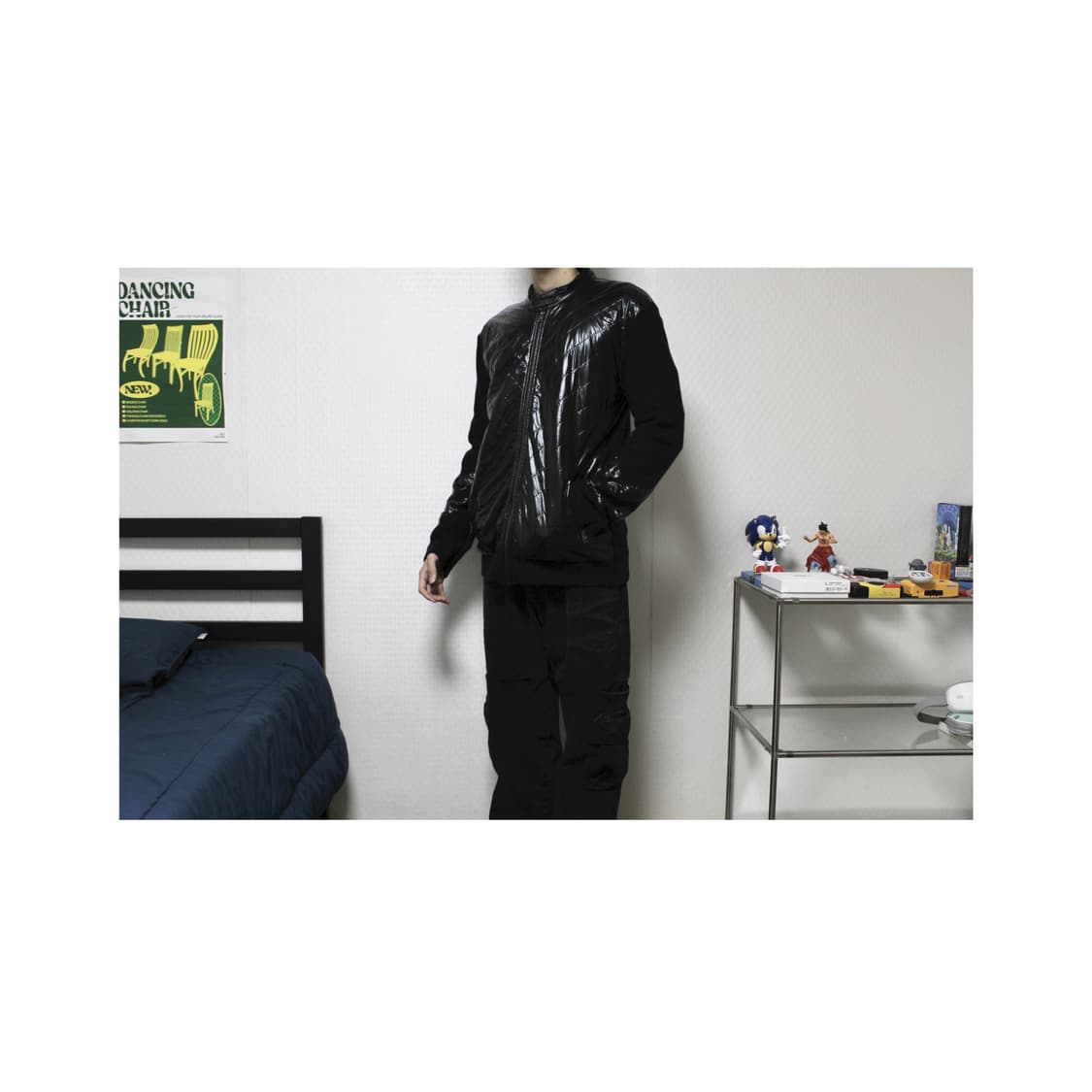 Versace Sleek Nylon Fuse Knit Jacket 상품이미지1