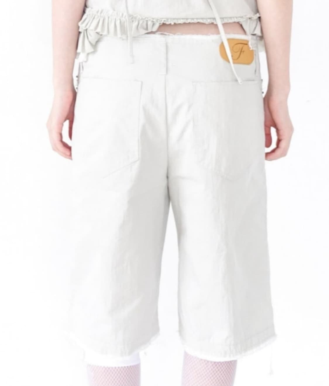 cut off half pants(grey beige) 상품이미지1