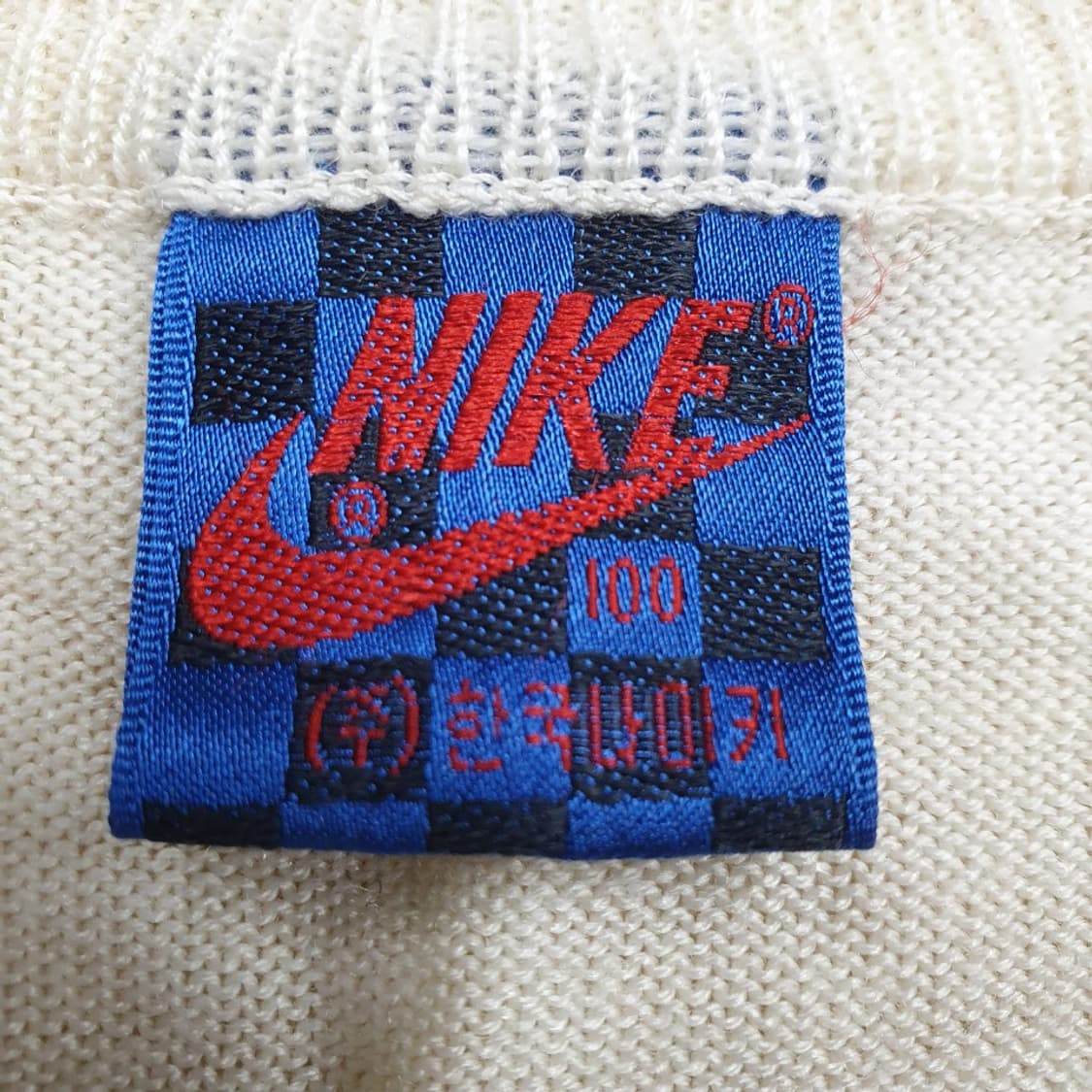 [남100]나이키 아이보리 80S 니트 조끼[Y61-260] 상품이미지6