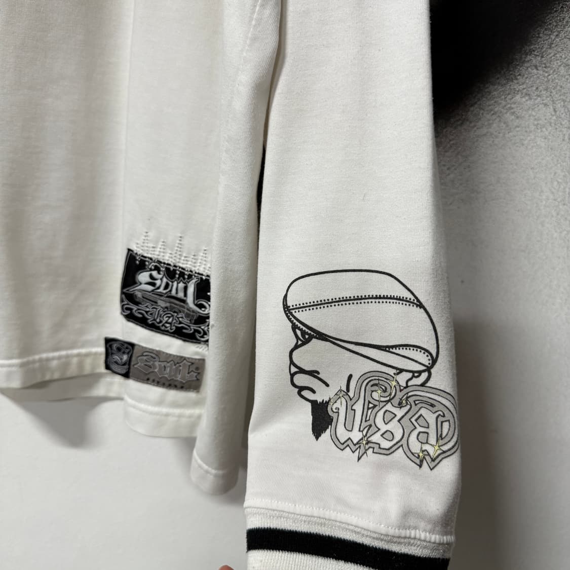 USA 빈티지 빅사이즈 멀티 프린팅 롱 슬리브 티셔츠 상품이미지4