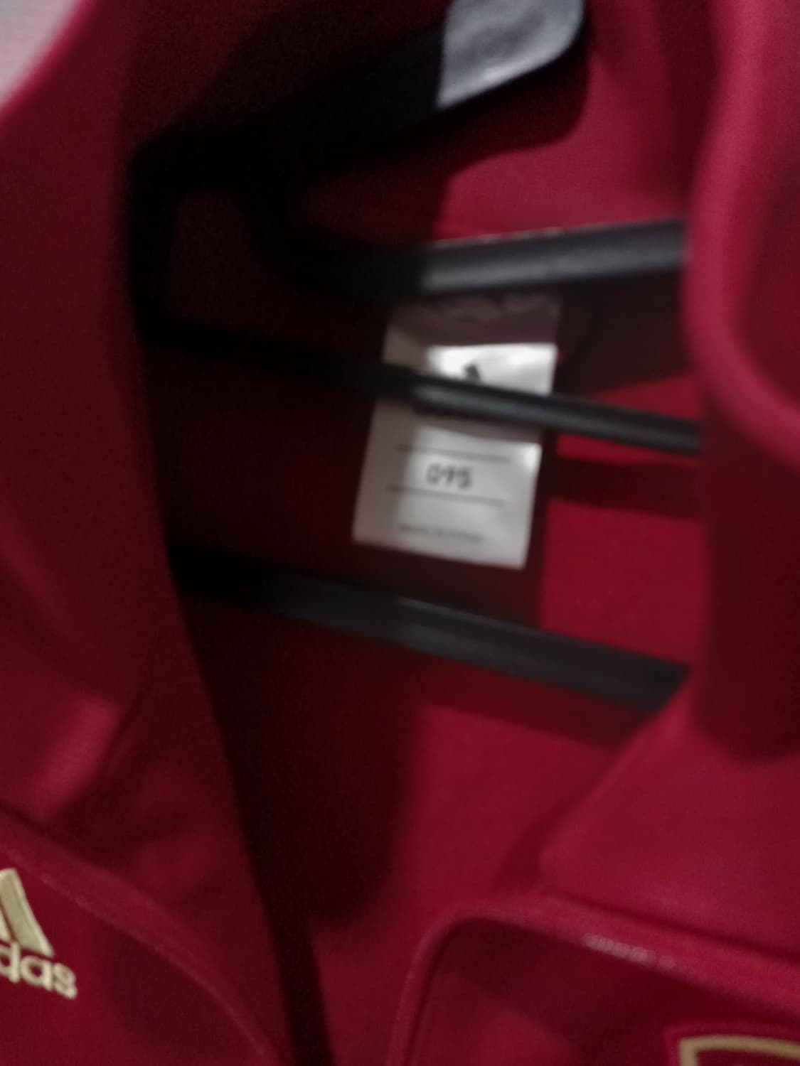 아디다스 스페인 레드 골드 버건디 트랙탑 저지 져지집업 95/M 상품이미지5