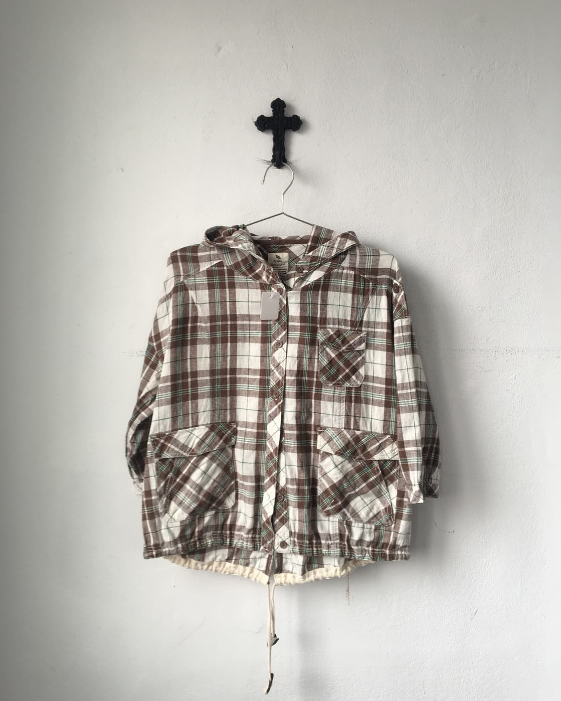 Check pattern hood jacket 상품이미지2