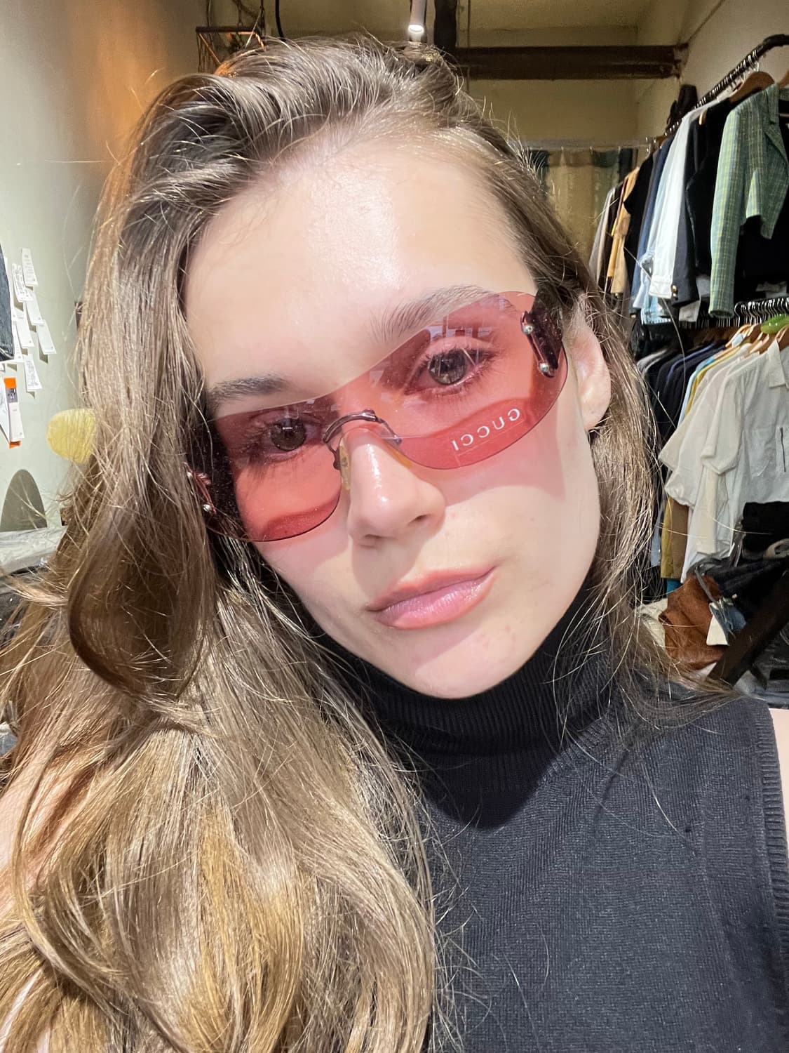 GUCCI 90'S 쉴드 선글라스 GG2448/N/S L6A 상품이미지1