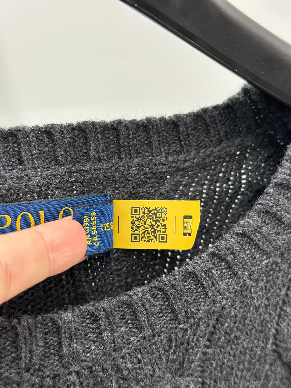 폴로 랄프로렌 차콜 케이블 니트  상품이미지5